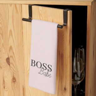 Elegant Rosa Chef Babe Kitchen Towel Kökshandduk