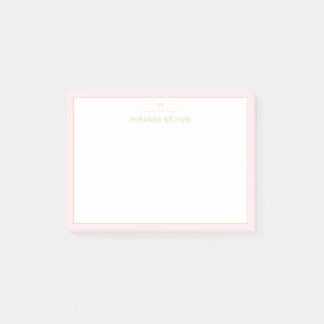 Elegant Rosa Classy Chic Post-it® Notes Post-it Block