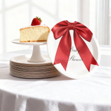 Elegant Rosa Coquette Bow Baby Shower Girl