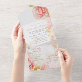 Elegant Rosa Coral Secret Ro Garden Wedding
