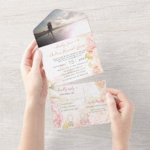 Elegant Rosa Coral Secret Ro Garden Wedding
