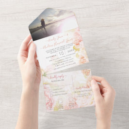 Elegant Rosa Coral Secret Ro Garden Wedding