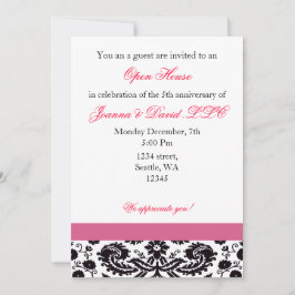 Elegant rosa Corporate Party-inbjudan Inbjudningar