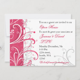 elegant rosa Corporate Party-inbjudan Inbjudningar