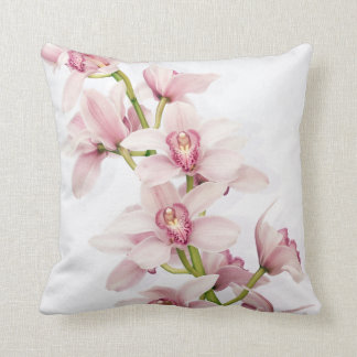 Elegant Rosa Cymbidium Orchid Dekorativ kudde