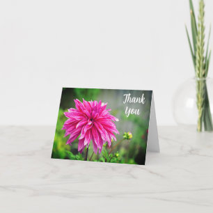 Elegant Rosa Dahlia Garden Flower Tack Kort