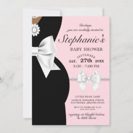 Elegant Rosa Ethnic Tiffany Theme Baby Shower Inbjudningar