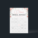 Elegant Rosa Eucalipt Wildblommor Bingo-spelkort Inbjudningar<br><div class="desc">Snygg design som du enkelt kan anpassa. Lägg till din anpassningsbar ord och fraser för att leka med den i en möhippa,  en bachelorette-fest eller en babydusch.</div>