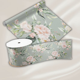 Elegant Rosa Eucalyptus Grönt Presentpapper
