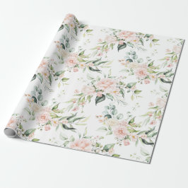 Elegant Rosa Eucalyptus Wrapping Presentpapper