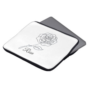 Elegant Rosa Finlins Konst Fodral för Bärbar Dator