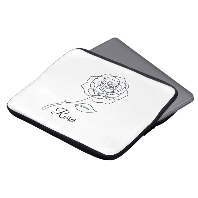 Elegant Rosa Finlins Konst Fodral för Bärbar Dator (Framsida topp)