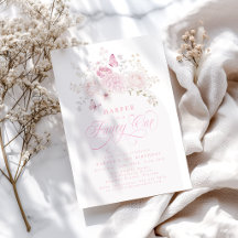 Elegant Rosa Finurlig Ettårs Födelsedagsfest