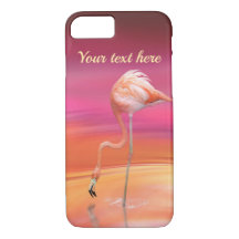 Elegant Rosa Flamingo Surreal Pastels Personalize