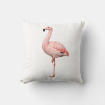 Elegant Rosa Flamingo TropiskAccent Kastkudde