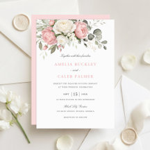 Elegant Rosa Floral Bröllop med Grönska