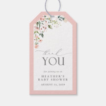 Elegant Rosa Flowers Garden Baby Shower Tack