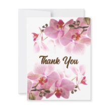 Elegant Rosa Flowers - platta Tack Sympathy Card