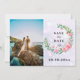 Elegant Rosa Flowers Watercolor Bröllop Inbjudningar