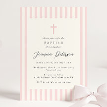 Elegant Rosa Girl Girl Baptism