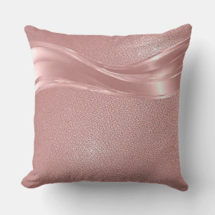 Elegant Rosa Glimmer Lyx Kosmetisk Inspiration Kudde