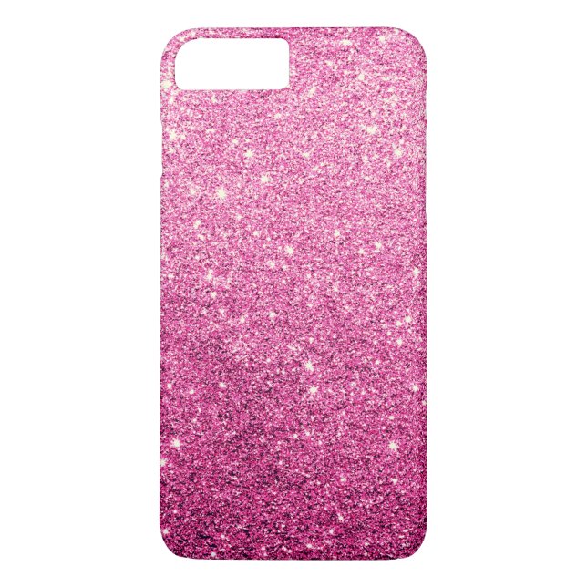 Elegant Rosa Glitter lyx Case-Mate iPhone Skal (Baksida)