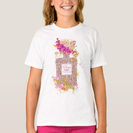 Elegant Rosa Glitter Parfym 1 T-Shirt
