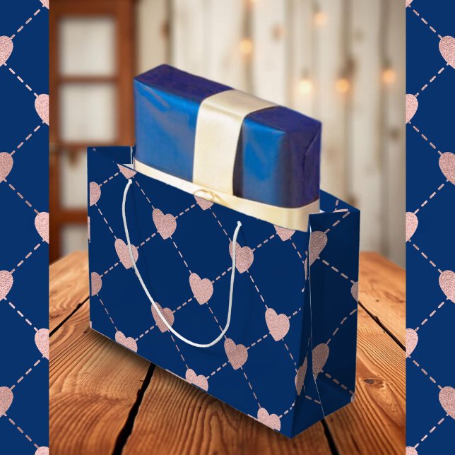 Elegant Rosa Golden Heart Mönster chic romantic (Skapare uppladdad)