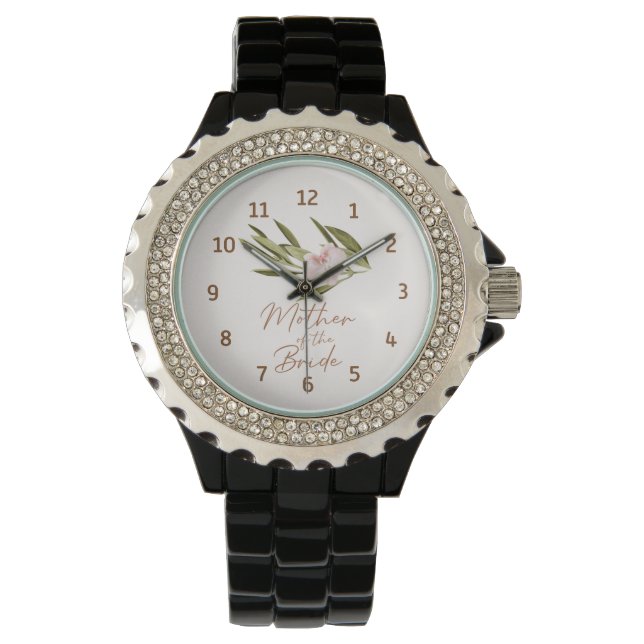 Elegant Rosa Grönt Budens mamma Wrist Watch Armbandsur (Framsida)