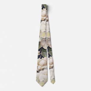 Elegant rosa grönt Sjöfärgsfärg för marin blommi Slips