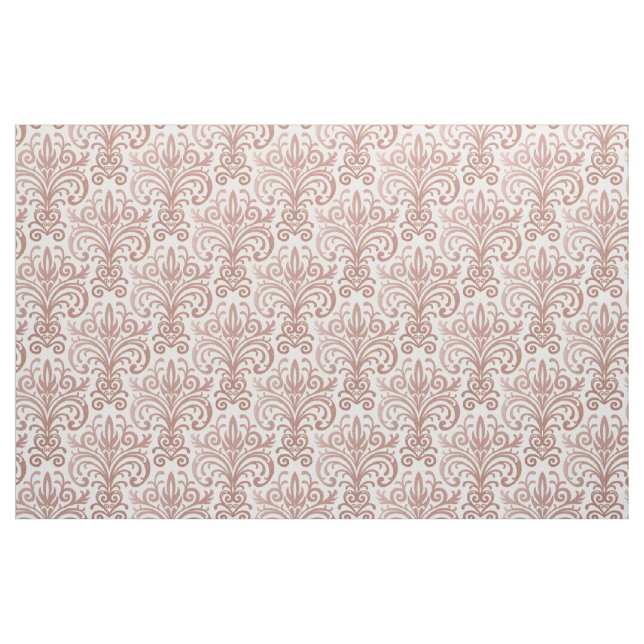Elegant Rosa Guld Damast Tryckt per Meter Tyg (Fat Quarter)