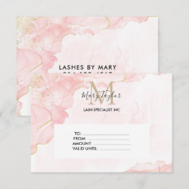 Elegant  Rosa Guld Glitter presentkort