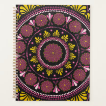 Elegant Rosa Guld Mandala, Boho Zen Dot Art Flower