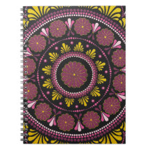 Elegant Rosa Guld Mandala, Boho Zen Dot Art Flower