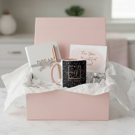 Elegant Rosa Guld på Svart Mugg