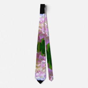 Elegant rosa gult lila vattenvägar slips