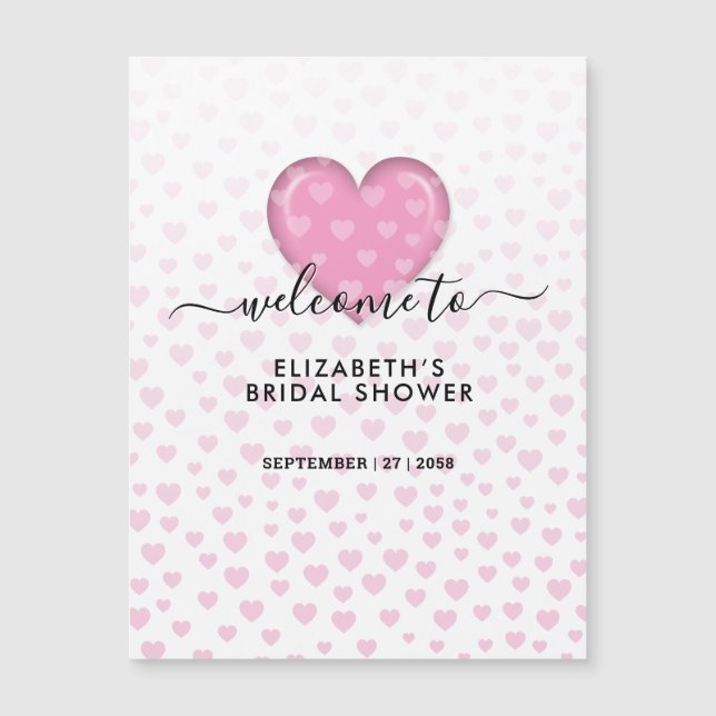 Elegant Rosa Heart and Speckles Design (Framsida)