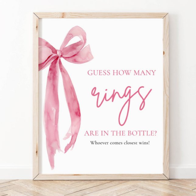 Elegant  Rosa - lådan anger hur många Ringar-spel  Poster (Skapare uppladdad)