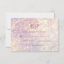 Elegant Rosa Lavender Glitter Gnistra Bröllop
