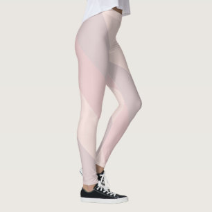 Elegant Rosa Lila Cream-mall Pastel Färg Leggings