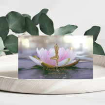 Elegant rosa lotusblomma glitter yoga flicka