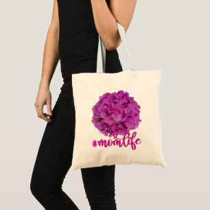 Elegant rosa magenta blommigt hydrangeas ro tygkasse