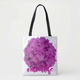 Elegant rosa magenta blommigt hydrangeas ro tygkasse