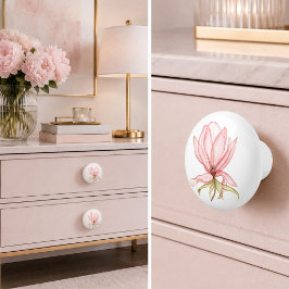 Elegant Rosa Magnolia Knopp