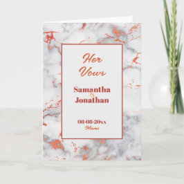Elegant Rosa Marble Bröllop Hennes visitkort Tack Kort