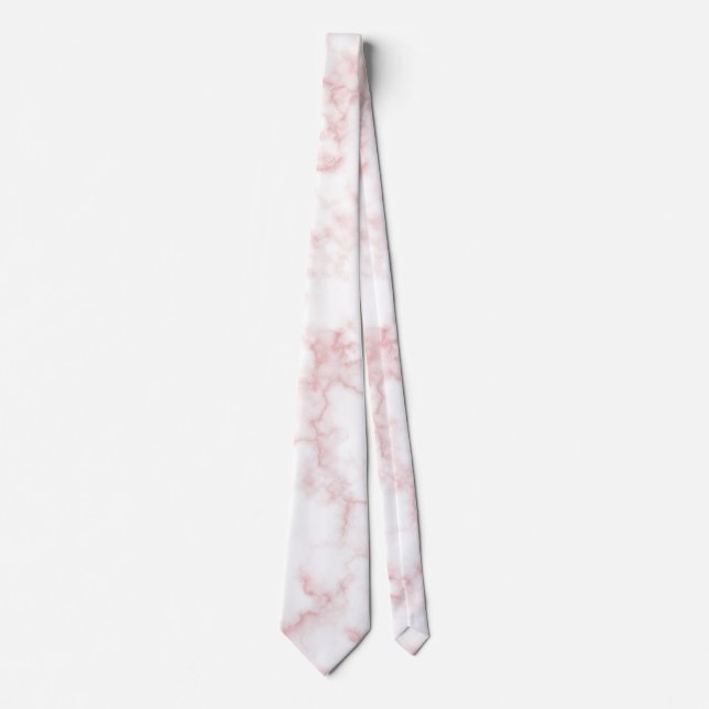Elegant Rosa Marble Neck Tie Slips (Framsida)