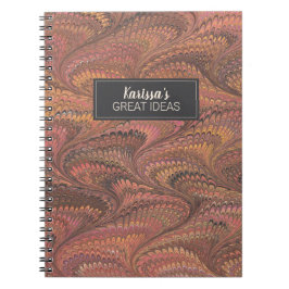 Elegant Rosa Marble Notebook Anteckningsbok