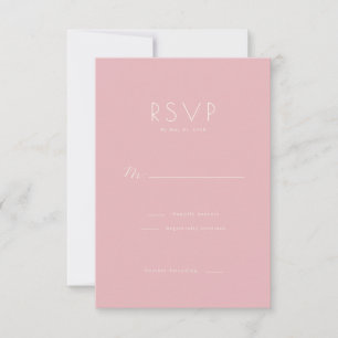 Elegant Rosa Minimalistisk Svar på Inbjudan