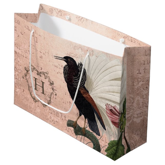 Elegant Rosa Monogram (Framsidan Vinklad)