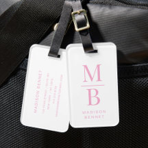 Elegant rosa monogram